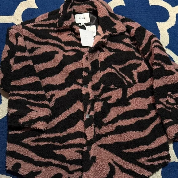 Pistola Lynn Oversized Shearling Jacket - Picture 2 of 9